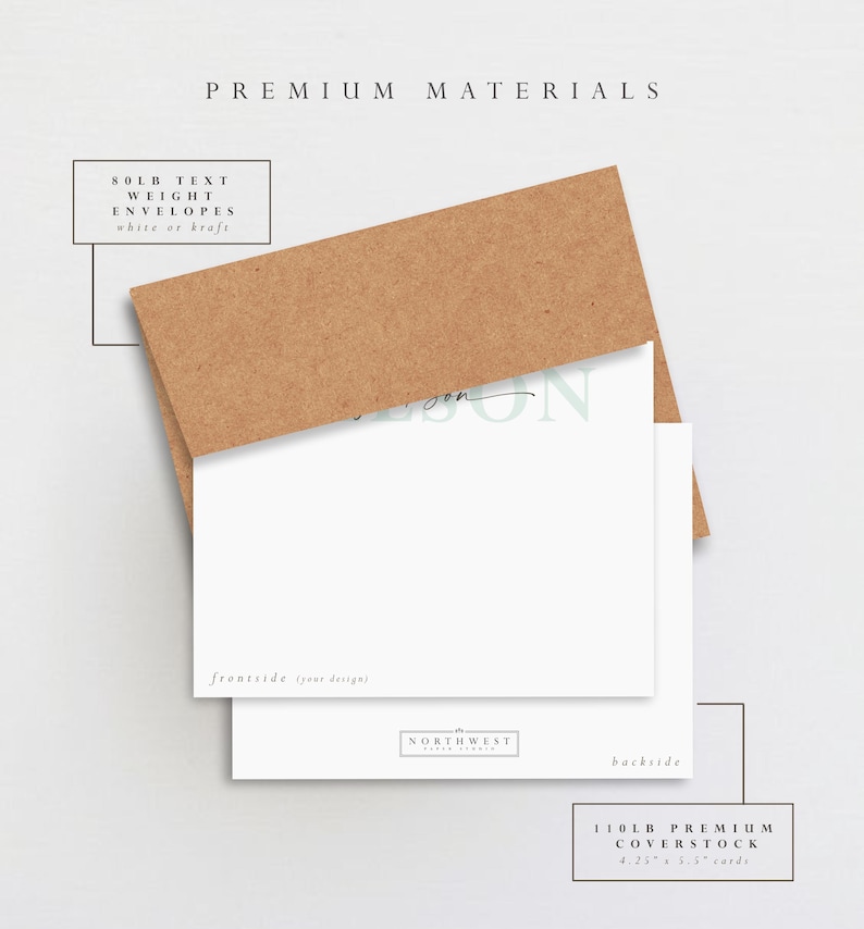 Personalized Wildflower Stationery Set: Floral Note Cards image 3