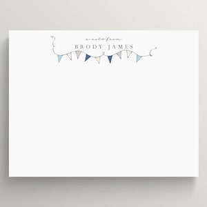 Personalized Baby Stationery Set: Flat Note Cards (Set of 10)