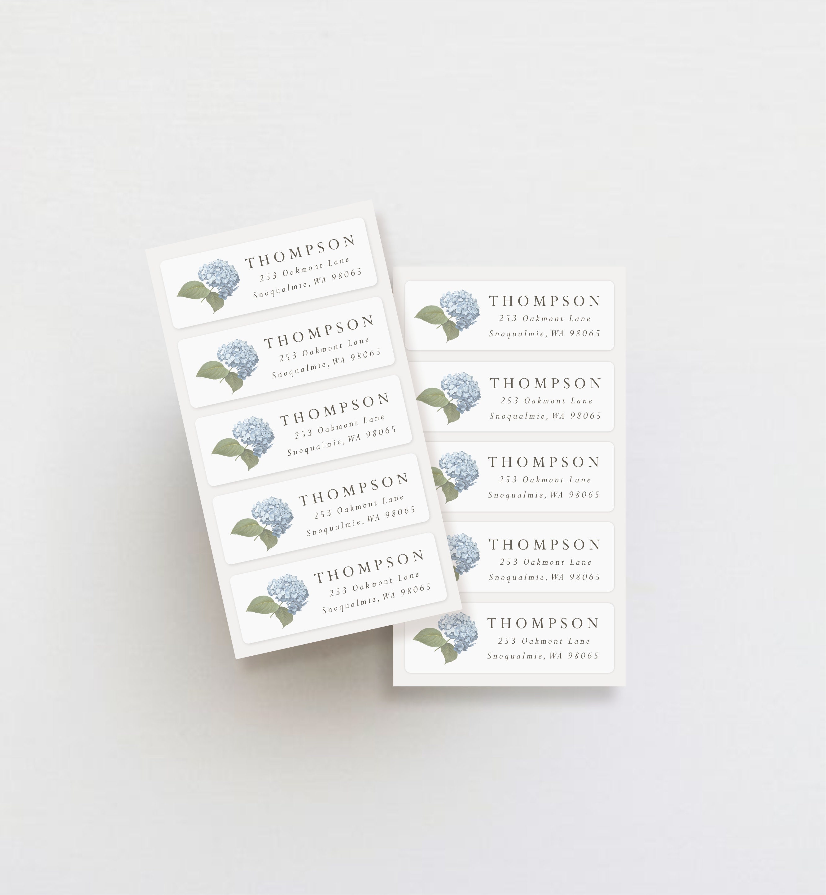 Vintage Hydrangea Address Labels: Personalized Weatherproof Stickers - Etsy