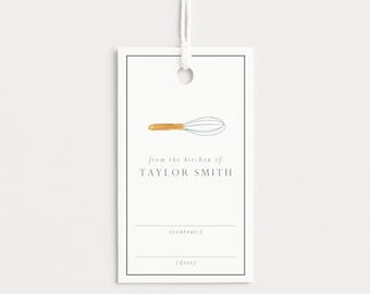 Personalized Kitchen Gift Tag: Custom Baked Goods Tag, Set of 10