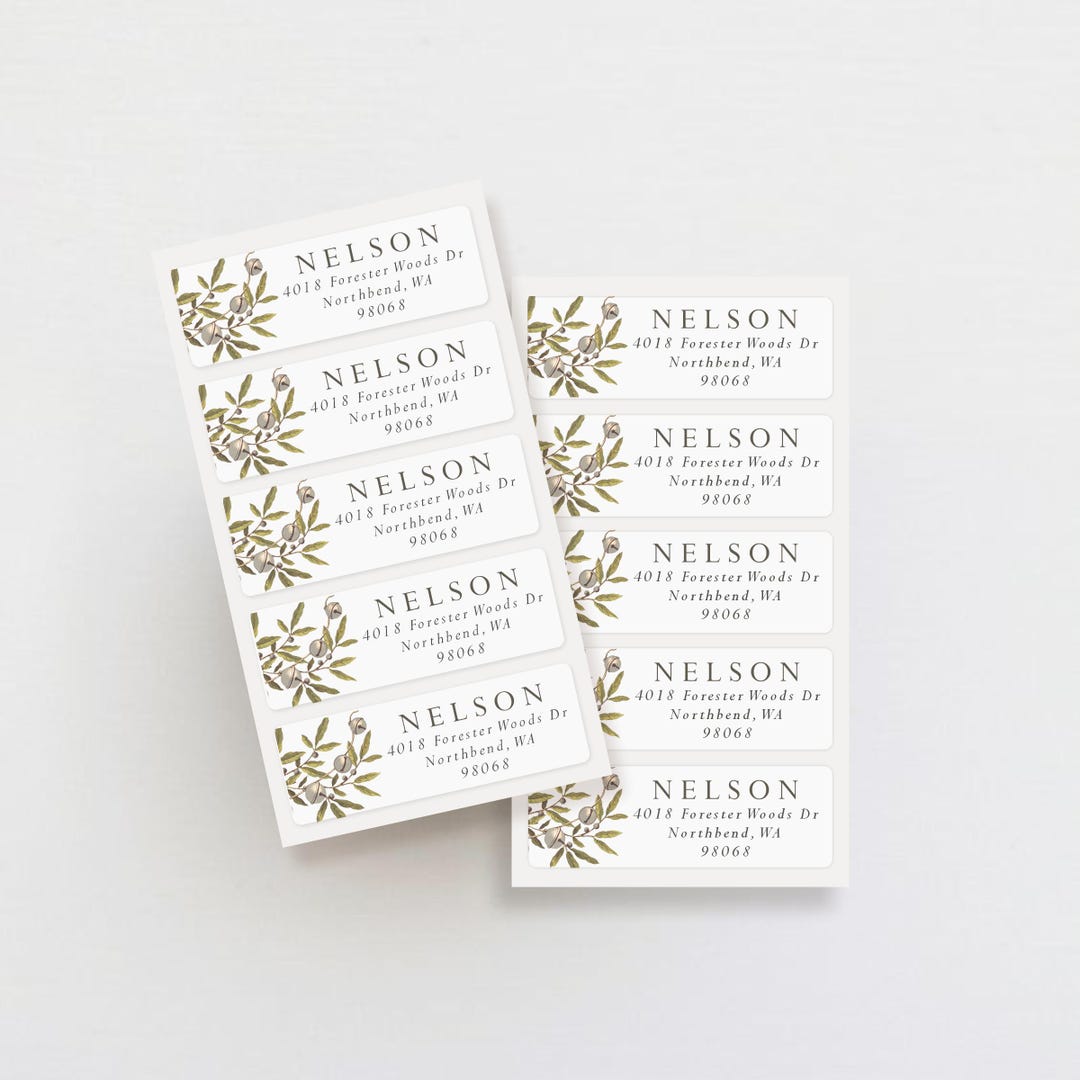 Set of 30 Address Labels Weatherproof Labels Return Address Stickers ...