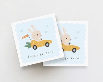 Set of 24 Easter Labels  | Gift Stickers | Kids Easter Label | Easter Bunny | Cute Kids Gift Label