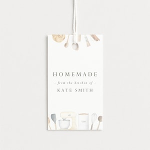 Personalized Gift Tag | Custom Tag | From The Kitchen Of | Hostess Gift | Gift For Baker | Gift For Cook | Set of 10
