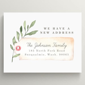 Shipping Tag Announcement | New Address Card | Moving Announcement | We&#39;ve Moved | Set of 10