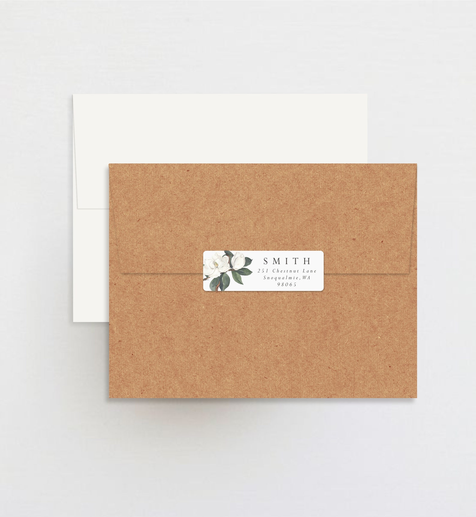 Personalized Return Address Labels Magnolia Address Labels Etsy