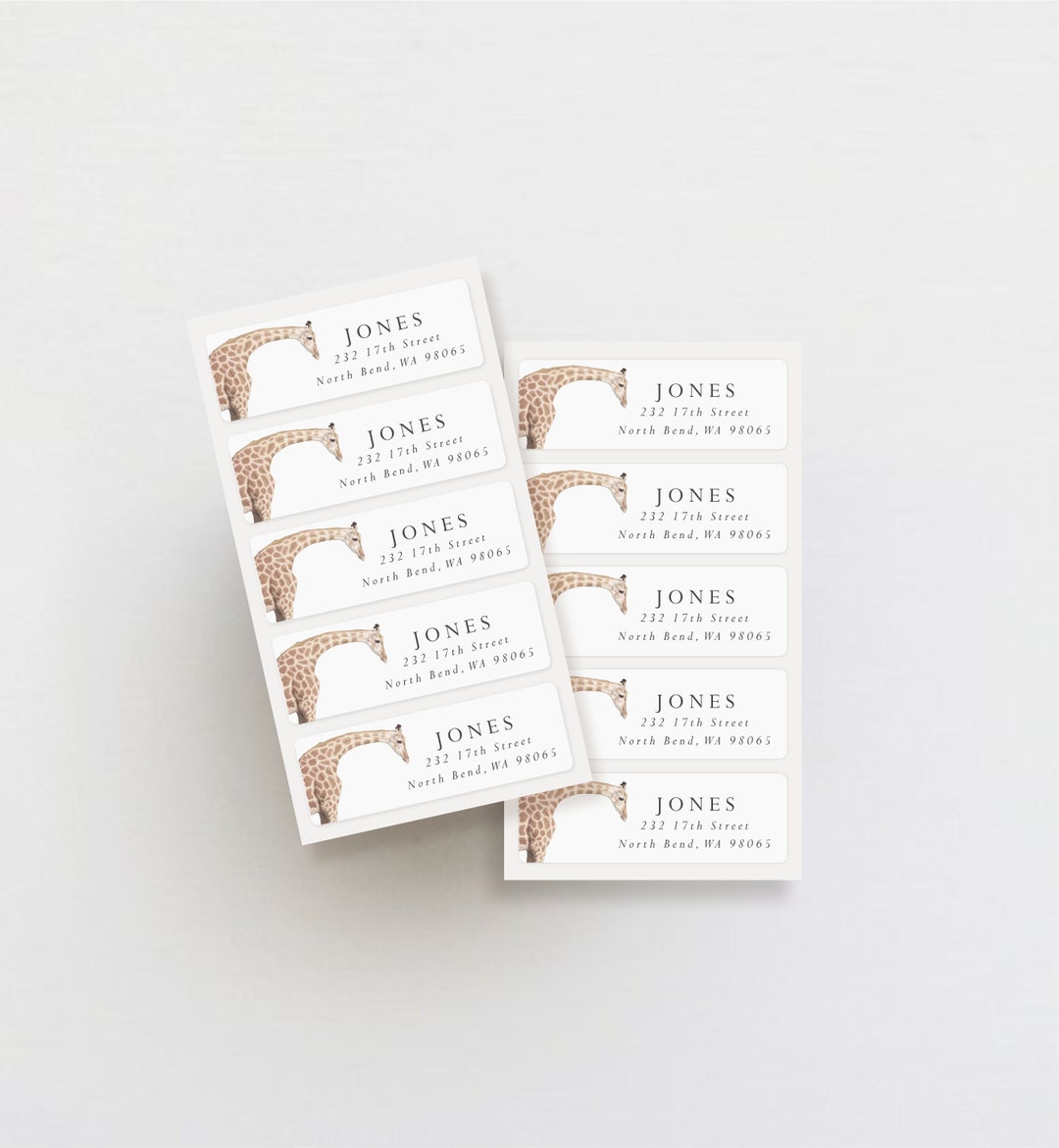 Set of 30 Address Labels Weatherproof Labels Return Address Stickers