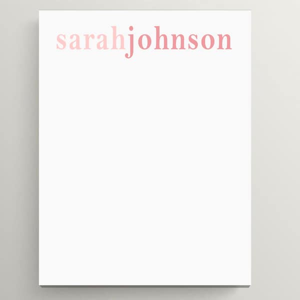 Personalized Notepad | Custom Notepad | Minimalist Note Pad | Cute Kids Notepad | Gift For List Maker | Bold Name | Colorful