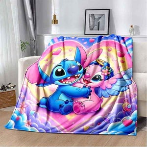 Manta Lilo & Stitch, manta personalizada, manta especial, manta para adultos y niños, manta de sofá, manta de fútbol, manta portátil de regalo.
