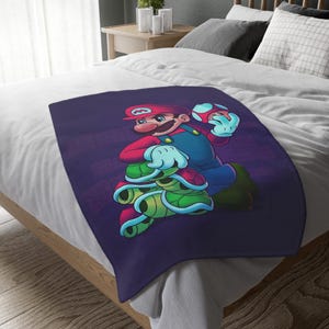 Manta de Super Mario, manta personalizada, manta especial, manta para adultos y niños, manta portátil para sofá, manta para acampar, regalo