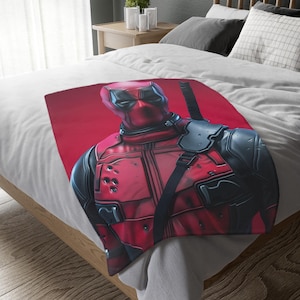 Manta de Deadpool, manta personalizada, manta especial, manta para adultos y niños, manta portátil para sofá, regalo