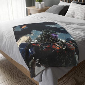 Manta Optimus Prime Transformers, manta personalizada, manta especial, manta para adultos y niños, manta portátil para sofá, regalo