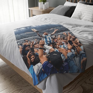 Manta de Lionel Messi, manta personalizada, manta especial, manta para adultos y niños, manta decorativa para sofá cama, manta portátil de regalo.