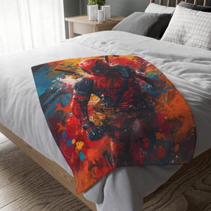 Manta de Deadpool, manta personalizada, manta especial, manta para adultos y niños, manta portátil para sofá, regalo