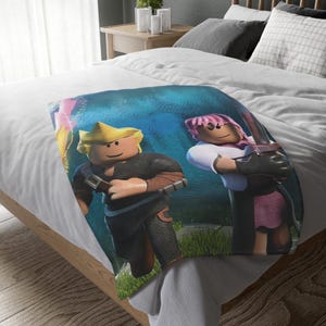 Manta Roblox, manta personalizada, manta especial, manta para adultos y niños, manta portátil para sofá, regalo.