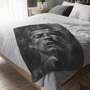 Manta de Cristiano Ronaldo, manta personalizada, manta especial, manta para adultos y niños, manta de sofá, manta de fútbol, manta portátil de regalo.