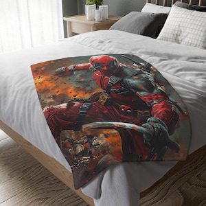 Manta de Deadpool, manta personalizada, manta especial, manta para adultos y niños, manta portátil para sofá, regalo