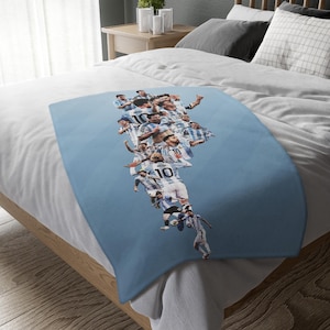 Manta de Lionel Messi, manta personalizada, manta especial, manta para adultos y niños, manta decorativa para sofá cama, manta portátil de regalo.