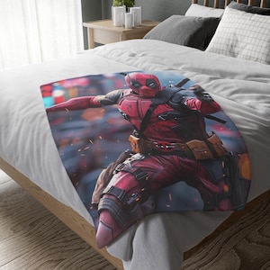 Manta de Deadpool, manta personalizada, manta especial, manta para adultos y niños, manta portátil para sofá, regalo
