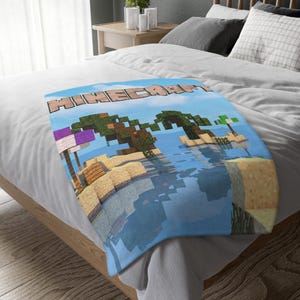 Manta de Minecraft, manta personalizada, manta especial, manta para adultos y niños, manta portátil para sofá, regalo.