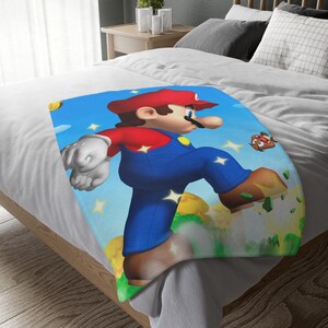 Manta de Super Mario Bros, manta personalizada, manta especial, manta para adultos y niños, manta portátil para sofá, manta para acampar, regalo