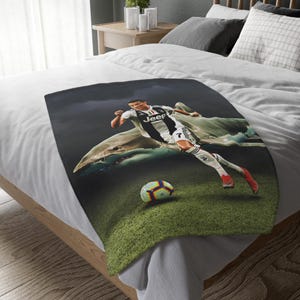 Manta de Cristiano Ronaldo, manta personalizada, manta especial, manta para adultos y niños, manta de sofá, manta de fútbol, manta portátil de regalo.