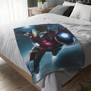 Manta de Iron Man Los Vengadores, manta personalizada, manta especial, manta para adultos y niños, manta portátil para sofá, regalo