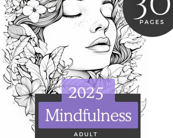 2025 Mindfulness v1 - Kleurplaten voor volwassenen - Awake Align Activate