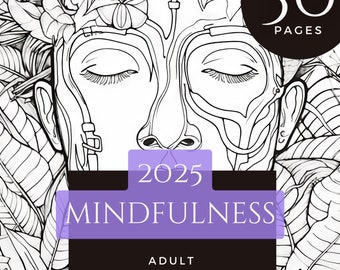 2025 Mindfulness v2 - Kleurplaten voor volwassenen - Awake Align Activate