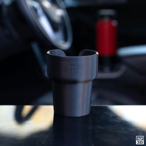Adaptador para portavasos de coche para Hydro Flask, Nalgene y Yeti: ajuste universal, diseño resistente y duradero, color negro