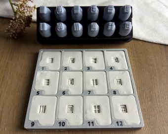 Tampons en argile pour fenêtres | Outils de texture miniatures pour poterie et céramique