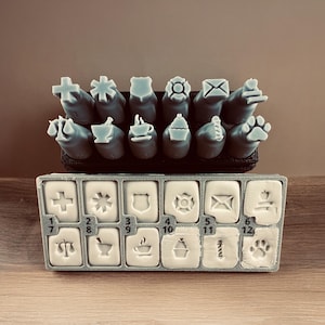 Pottery Stamps - Professions & Occupations Clay Texture Tools (Small Size)