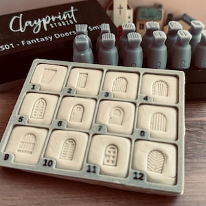 Fantasy Door Clay Stamps: Ceramic Cottage & Fairy House Texture Tools
