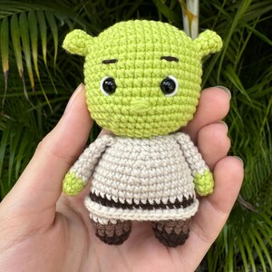 Baby Shrek Crochet Amigurumi Pattern - Digital PDF Instant Download ...