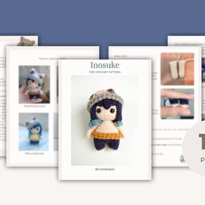 Inosuke Crochet Doll Pattern – Amigurumi From Demon Slayer – Anime PDF ...