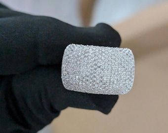 2.00ct Lab Diamond Men’s Engagement Ring | Pave Band | Ethical & Certified