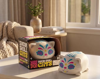Needoh Sugar Skull Cats Schylling Buttery-Soft Feel Fidget Toy ASMR Sensory Anti stress relief toy Gifts