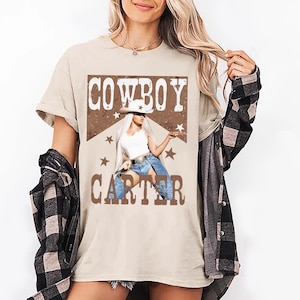 Beyhive Cowboy Carter Tour Concert Tee 2025 Beyhive Merch Shirt Unisex Cowboy Carter Song Tshirt Gift for Her Carter Tour Crewneck T-shirt