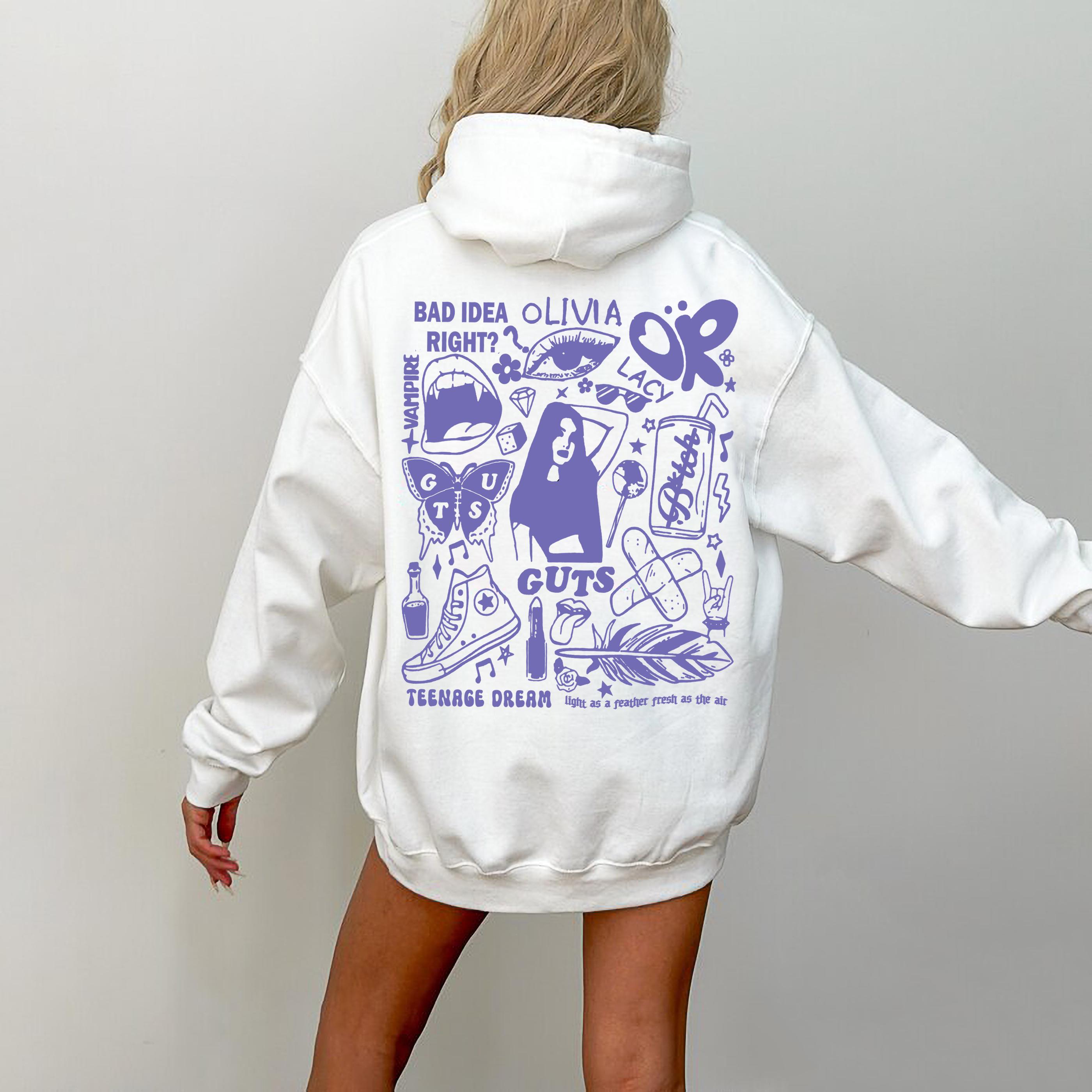 Lacy Olivia Rodrigo Guts World Tour 2024 Unisex Hoodie, Vintage Olivia Rodrigo Shirt, Olivia - View #5