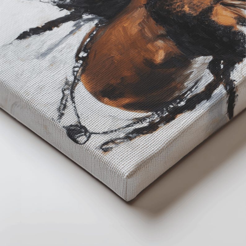 May include: Close-up of a painting on canvas featuring a person with dark skin and long black hair. The person is wearing a necklace with a pendant. The painting is done in a realistic style with visible brushstrokes.