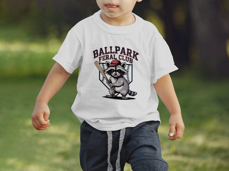 Baseball Raccon Baseball Raccoon PNG: Ballpark Feral Club Design (digital Download) - Etsy