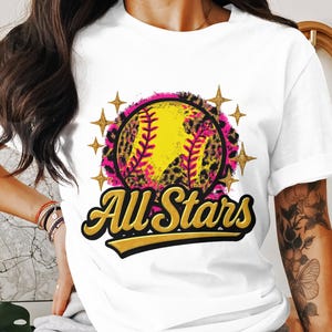 All Stars Softball Png Design, Softball Team Sublimation Png, Sport Png, Girls Softball png, Game day png, Softball PNG