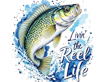 Crappie Fish PNG: The Reel Life Fishing Design (Digital Download)