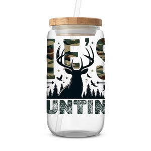 Er jagt Camo Sweatshirt: Lustiges Jagd-Frauengeschenk (Digitales PNG) Bild 2
