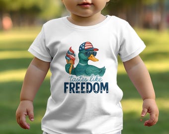Funny Duck 4th of July PNG: Patriotic Sublimation Design (Digital Download)