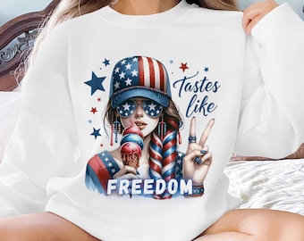 USA Girl Patriotic PNG: 4 juli-sublimatieontwerp (digitale download)