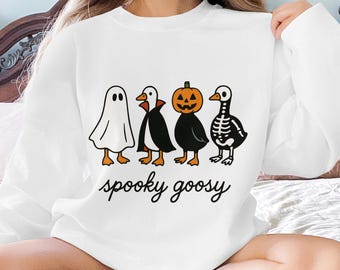 Funny Halloween Goose PNG: Spooky Costume Design (Digital Download)