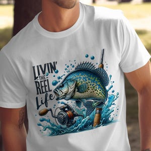 Crappie Fishing PNG: The Reel Life Fisherman Design (Digital Download) image 3