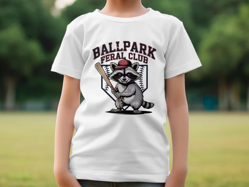 Baseball Raccon Baseball Raccoon PNG: Ballpark Feral Club Design (digital Download) - Etsy