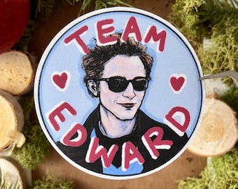 Team Edward | Sparkly Twilight Sticker | Cullen Vampire | Book Lovers Gift