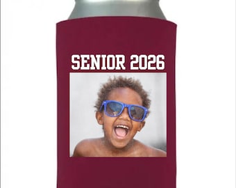 Custom Can Coolers, Graduation Koozie, Birthday Personalized Cookies